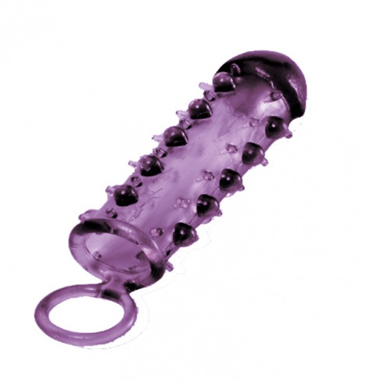 Закрытая фиолетовая насадка с пупырышками SAMURAI PENIS SLEEVE PURPLE - 14,5 см. - NMC - в Уфе купить с доставкой