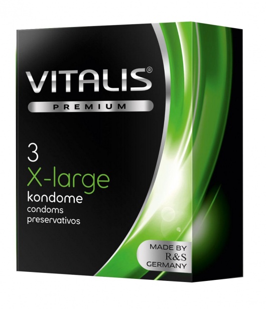Презервативы увеличенного размера VITALIS PREMIUM x-large - 3 шт. - Vitalis - купить с доставкой в Уфе