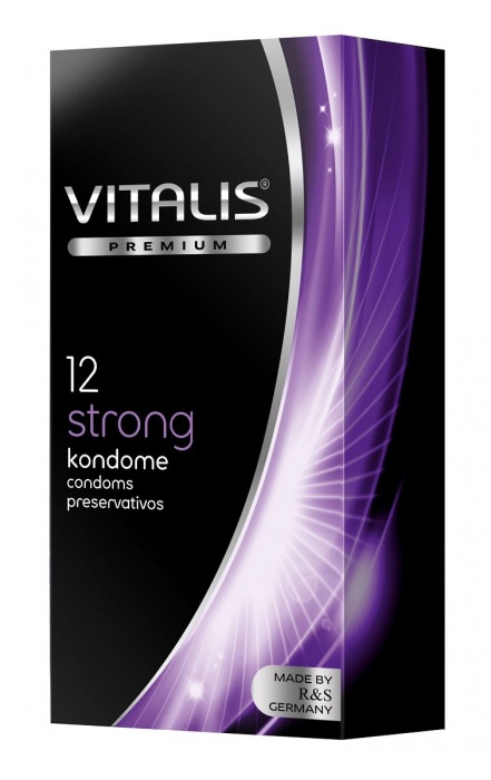 Презервативы с утолщённой стенкой VITALIS PREMIUM strong - 12 шт. - Vitalis - купить с доставкой в Уфе