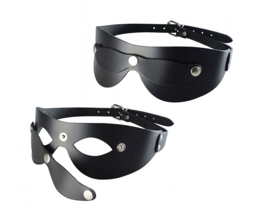 Черная кожаная маска  Новичок - Sitabella - купить с доставкой в Уфе