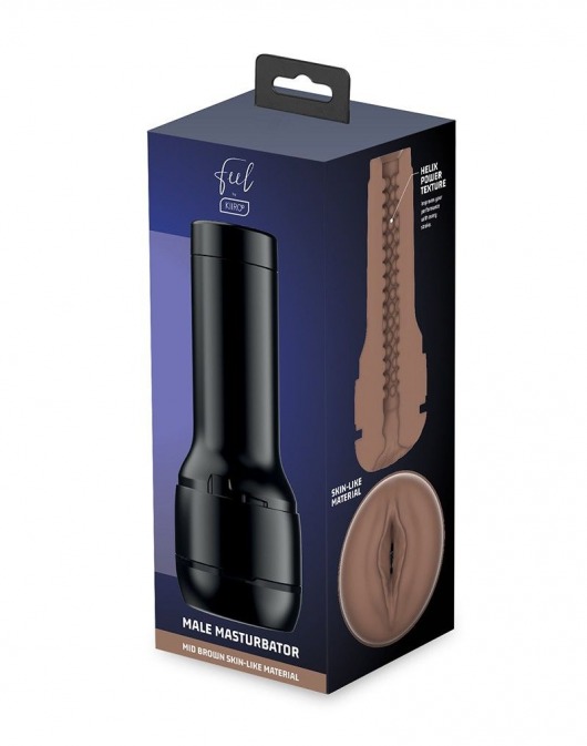 Коричневый мастурбатор-вагина Feel Stroker - Kiiroo - в Уфе купить с доставкой