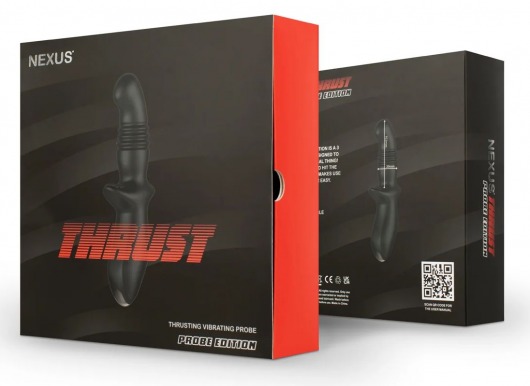 Черный вибромассажер простаты Nexus Thrust с возвратно-поступательными движениями - Nexus Range - в Уфе купить с доставкой