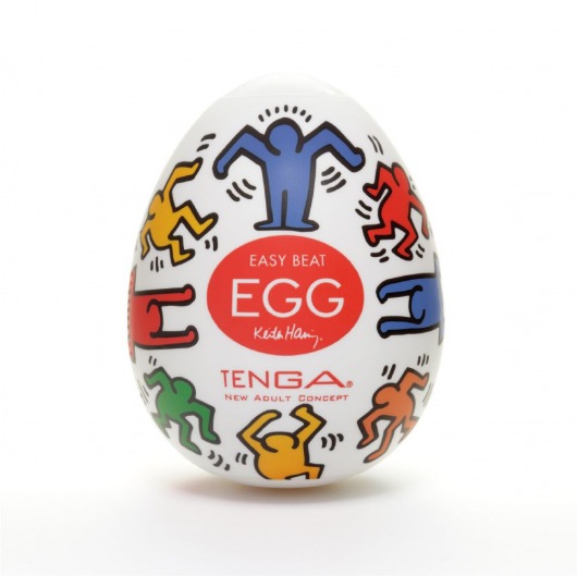 Мастурбатор-яйцо Keith Haring EGG DANCE - Tenga - в Уфе купить с доставкой