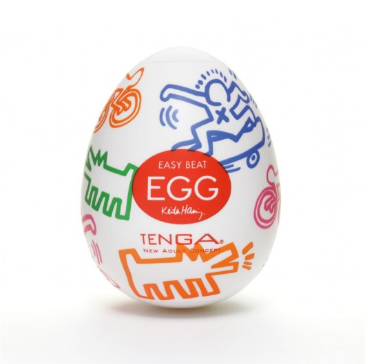 Мастурбатор-яйцо Keith Haring EGG STREET - Tenga - в Уфе купить с доставкой