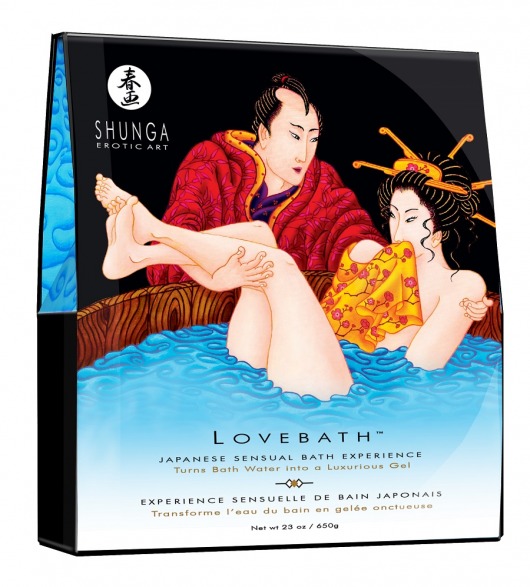 Соль для ванны Lovebath Ocean temptation, превращающая воду в гель - 650 гр. - Shunga - купить с доставкой в Уфе