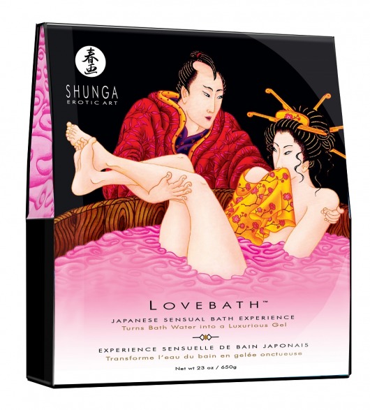 Соль для ванны Lovebath Dragon Fruit, превращающая воду в гель - 650 гр. - Shunga - купить с доставкой в Уфе