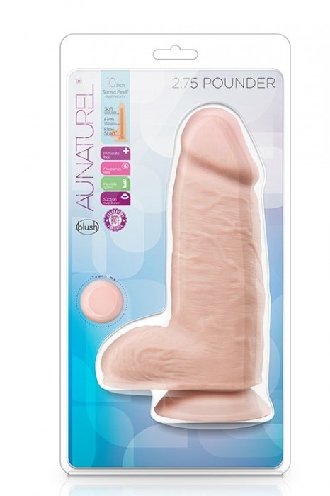 Телесный фаллоимитатор 2.75 Pounder - 25,4 см. - Blush Novelties