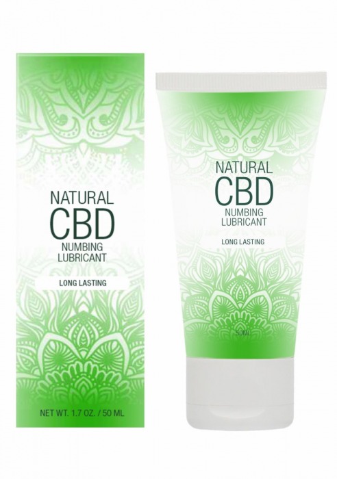 Лубрикант с пролонгирующим эффектом Natural CBD Numbing Lubricant - 50 мл. - Shots Media BV - купить с доставкой в Уфе