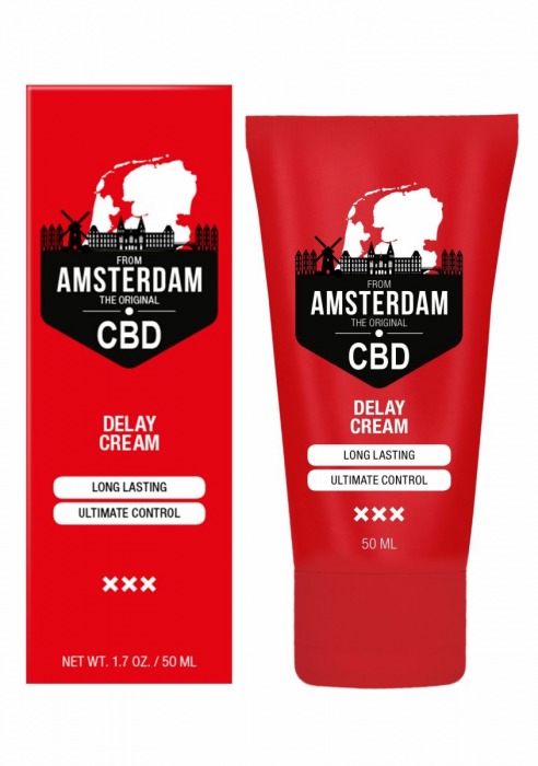 Крем-пролонгатор CBD from Amsterdam Delay Cream - 50 мл. - Shots Media BV - купить с доставкой в Уфе