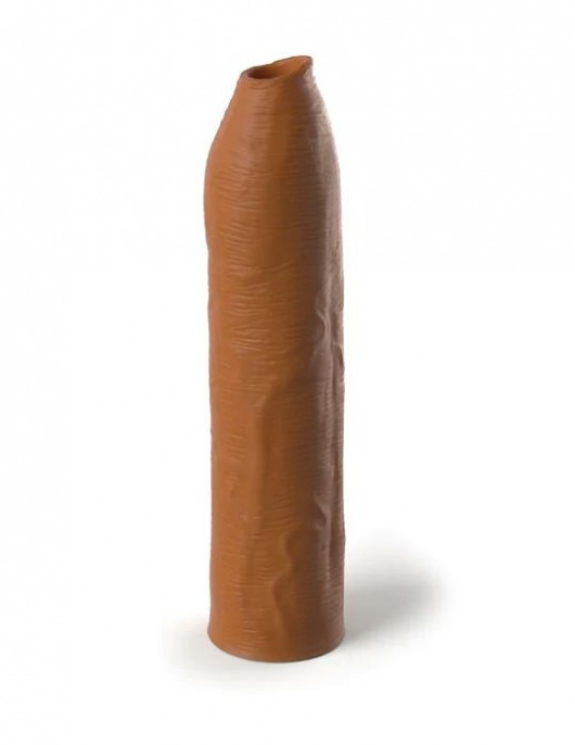 Кофейная насадка-удлинитель Uncut Silicone Penis Enhancer - 17,8 см. - Pipedream - в Уфе купить с доставкой