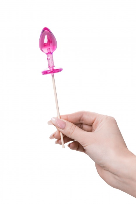 Розовый леденец  в форме анальной втулки со вкусом айриш крим - 29 гр. - Sosuчki - купить с доставкой в Уфе