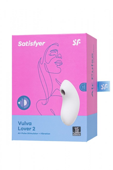 Белый вакуум-волновой вибростимулятор Vulva Lover 2 - Satisfyer