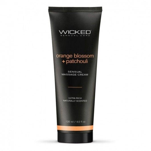 Массажный легкий крем WICKED Orange Blossom plus Patchouli - 120 мл. - Wicked - купить с доставкой в Уфе