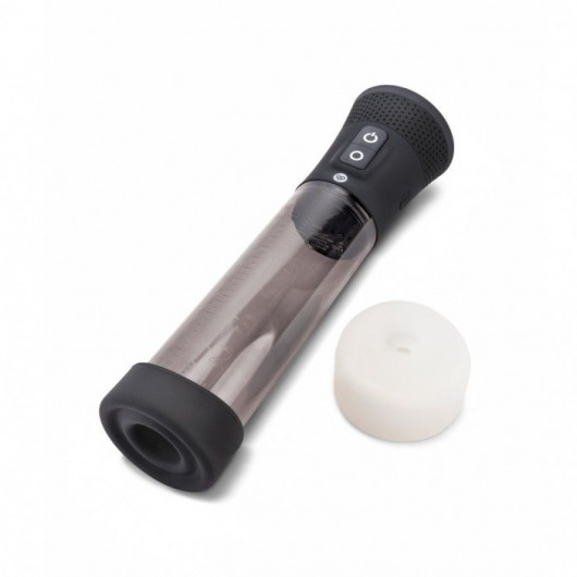 Черная автоматическая вакуумная помпа Pink Vibe с 2 уплотнительными кольцами - Pink Vibe - в Уфе купить с доставкой