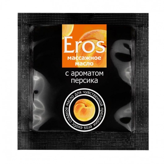 Саше массажного масла Eros exotic с ароматом персика - 4 гр. - Биоритм - купить с доставкой в Уфе