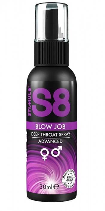 Лубрикант для орального секса S8 Deep Throat Spray - 30 мл. - Stimul8 - купить с доставкой в Уфе