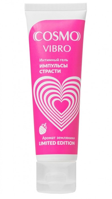 Возбуждающий гель на водно-силиконовой основе Cosmo Vibro с ароматом земляники - 50 гр. - Биоритм - купить с доставкой в Уфе