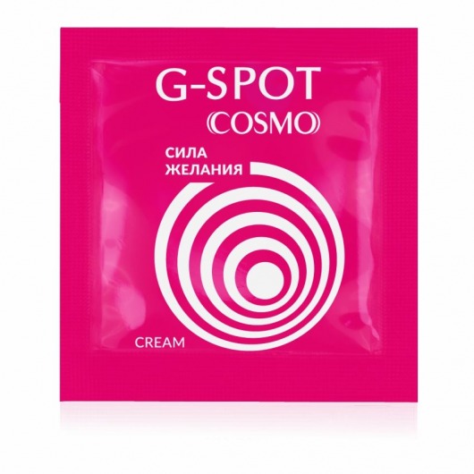 Стимулирующий интимный крем для женщин Cosmo G-spot - 2 гр. - Биоритм - купить с доставкой в Уфе