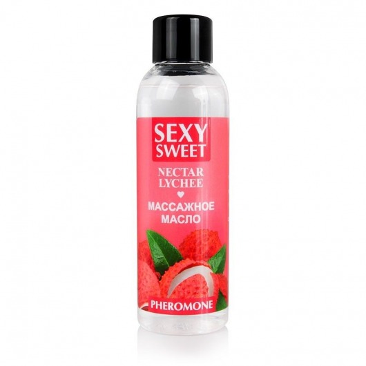 Массажное масло Sexy Sweet Nectar Lychee с феромонами и ароматом личи - 75 мл. - Биоритм - купить с доставкой в Уфе