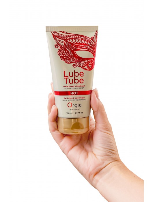 Интимный гель на водной основе Lube Tube Hot с разогревающим эффектом - 150 мл. - ORGIE - купить с доставкой в Уфе