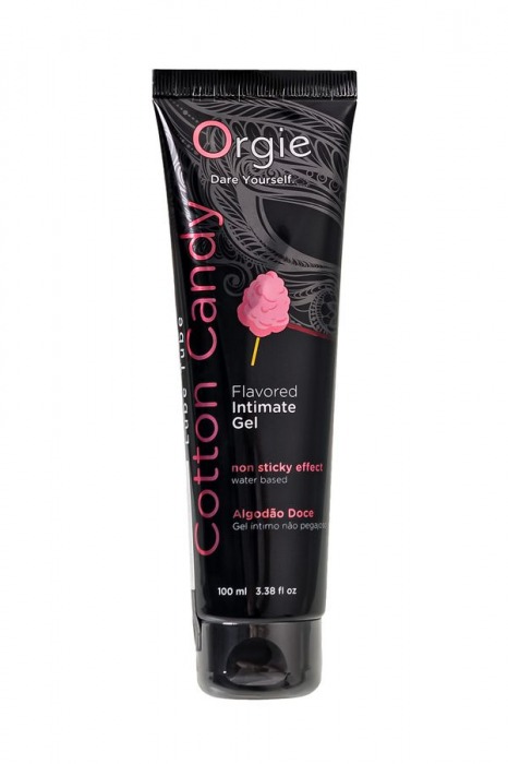 Интимный гель на водной осное Lube Tube Cotton Candy со вкусом сахарной ваты - 100 мл. - ORGIE - купить с доставкой в Уфе