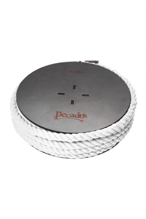 Белая веревка для шибари на катушке - 10 м. - Pecado - купить с доставкой в Уфе