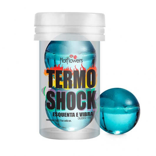 Интимный гель Termo Shock Hot Ball с разогревающе-покалывающим эффектом (2 шарика по 3 гр.) - HotFlowers - купить с доставкой в Уфе