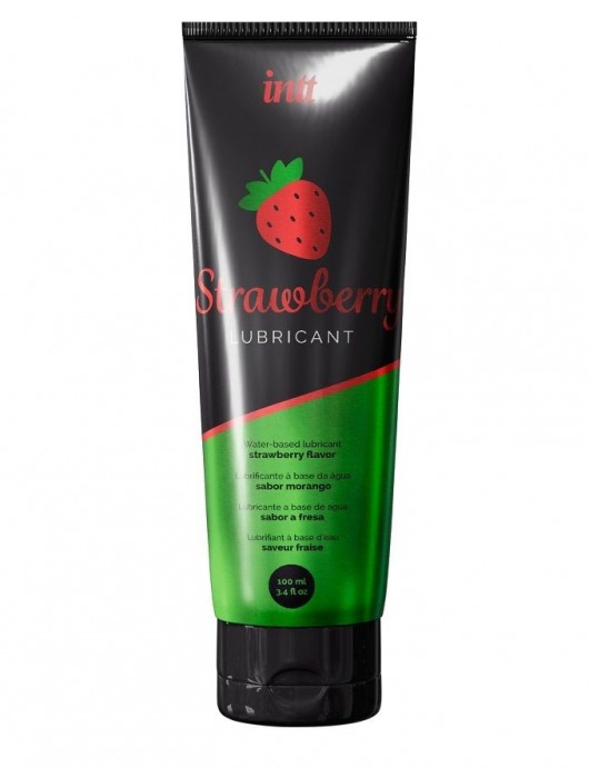 Смазка на водной основе с ароматом клубники Strawberry Lubricant - 100 мл. - INTT - купить с доставкой в Уфе