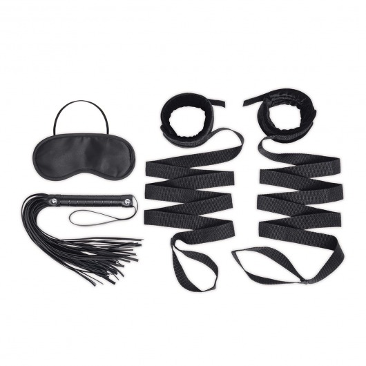 Эротический набор 4PC Bondage Bed Strap   Flogger Kit - Lux Fetish - купить с доставкой в Уфе