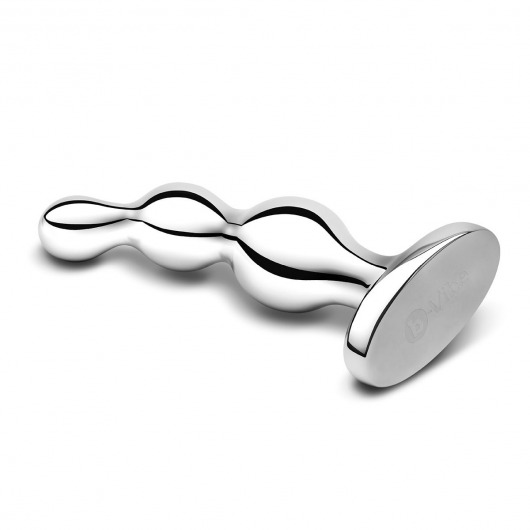 Стальной анальный фаллоимитатор для простаты Stainless Steel Anal Beads - 13 см. - b-Vibe - в Уфе купить с доставкой