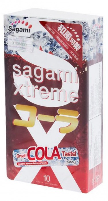 Ароматизированные презервативы Sagami Xtreme COLA - 10 шт. - Sagami - купить с доставкой в Уфе