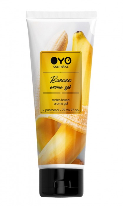 Лубрикант на водной основе OYO Aroma Gel Banana с ароматом банана - 75 мл. - OYO - купить с доставкой в Уфе