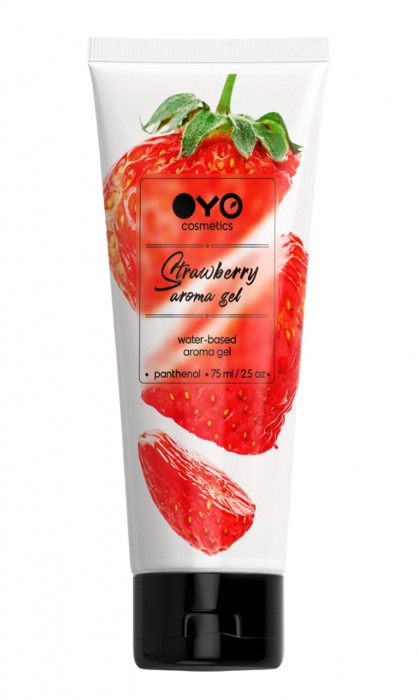 Лубрикант на водной основе OYO Aroma Gel Strawberry с ароматом клубники - 75 мл. - OYO - купить с доставкой в Уфе