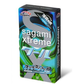 Презервативы Sagami Xtreme Mint с ароматом мяты - 10 шт. - Sagami - купить с доставкой в Уфе