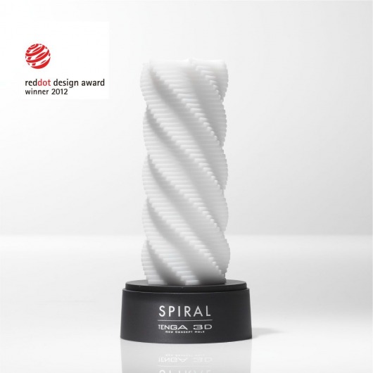 Белый 3D мастурбатор SPIRAL - Tenga - в Уфе купить с доставкой