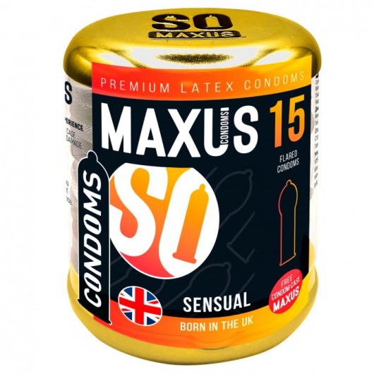 Презервативы анатомической формы Maxus Sensual - 15 шт. - Maxus - купить с доставкой в Уфе