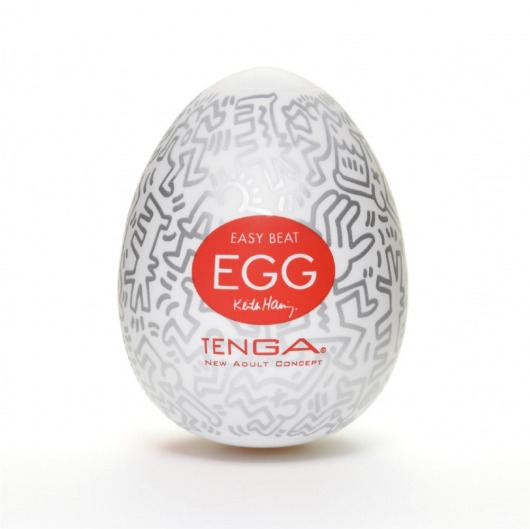 Мастурбатор-яйцо Keith Haring EGG PARTY - Tenga - в Уфе купить с доставкой