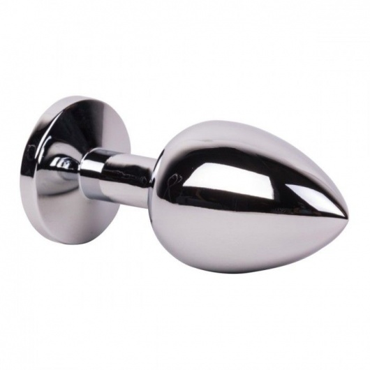 Большой стальной плаг с розовым кристаллом Pink Bubble Gum - 9,5 см. - Erotic Fantasy - купить с доставкой в Уфе