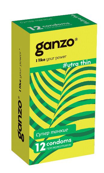 Ультратонкие презервативы Ganzo Ultra thin - 12 шт. - Ganzo - купить с доставкой в Уфе