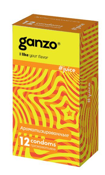 Ароматизированные презервативы Ganzo Juice - 12 шт. - Ganzo - купить с доставкой в Уфе