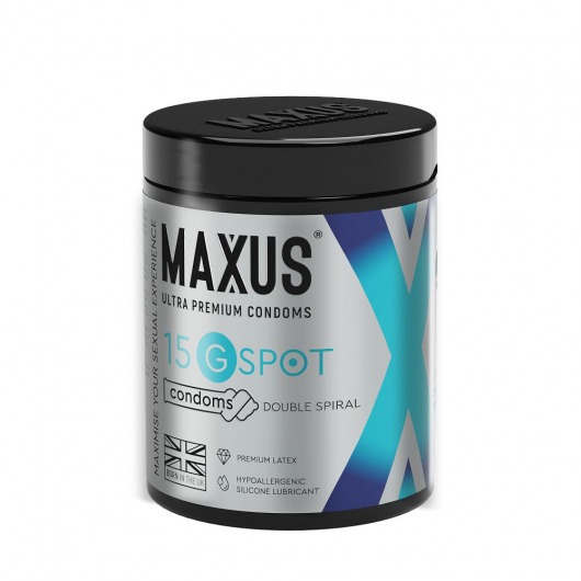 Гладкие презервативы Maxus G spot с двойной спиралью - 15 шт. - Maxus - купить с доставкой в Уфе