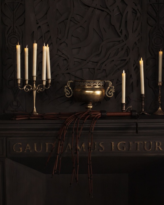 Коричневый флоггер Scandal из натуральной кожи - 78 см. - Scandal - купить с доставкой в Уфе