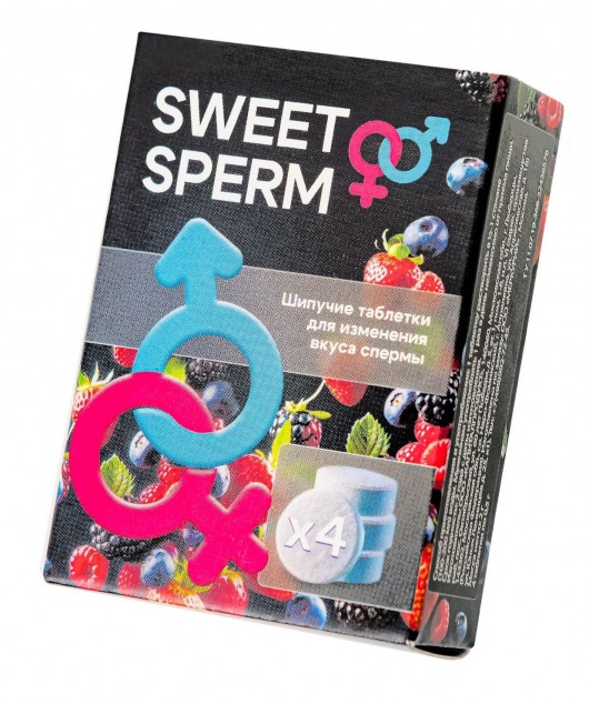 Шипучие таблетки для мужчин Sweet Sperm для изменения вкуса спермы (4 шт. по 0,5 гр.) - Капиталпродукт - купить с доставкой в Уфе