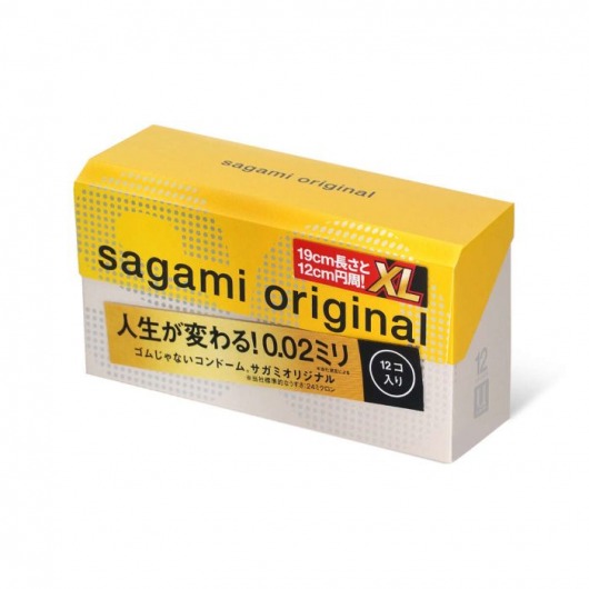 Презервативы увеличенного размера Sagami Original 0.02 XL-size - 12 шт. - Sagami - купить с доставкой в Уфе