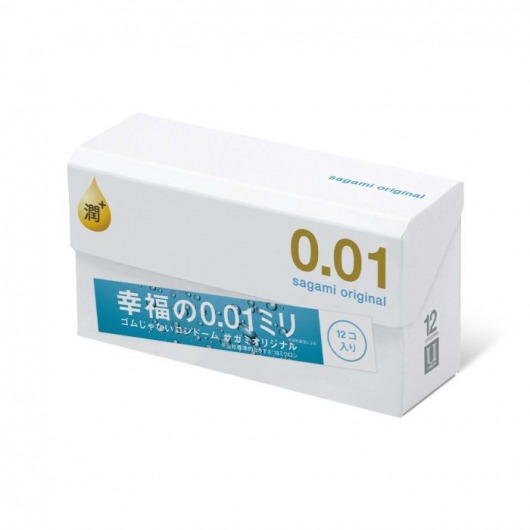 Увлажнённые презервативы Sagami Original 0.01 Extra Lub - 12 шт. - Sagami - купить с доставкой в Уфе