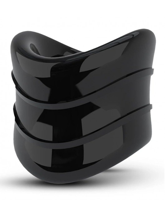 Черное эрекционное кольцо на мошонку Beef Ball Stretcher Snug X Long - Blush Novelties - в Уфе купить с доставкой