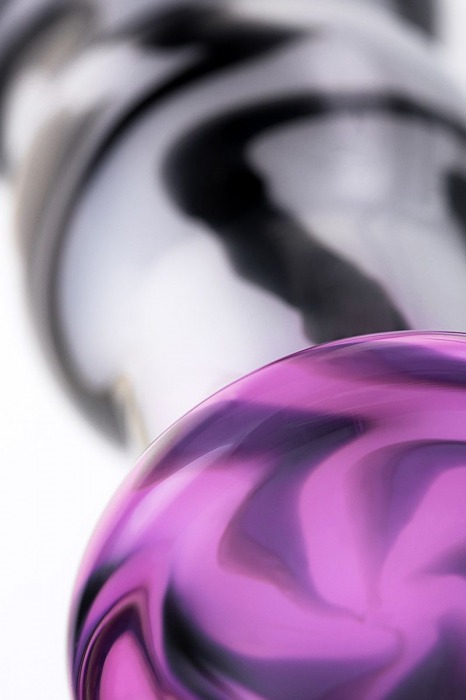 Белая анальная пробка из стекла с чёрными полосами - 11,6 см. - Sexus в Уфе Белая анальная пробка из стекла с чёрными полосами - 11,6 см. - Sexus