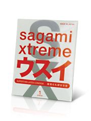 Ультратонкий презерватив Sagami Xtreme SUPERTHIN - 1 шт. - Sagami - купить с доставкой в Уфе