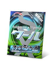 Презерватив Sagami Xtreme Mint с ароматом мяты - 1 шт. - Sagami - купить с доставкой в Уфе Презерватив Sagami Xtreme Mint с ароматом мяты - 1 шт. - Sagami - купить с доставкой в Уфе