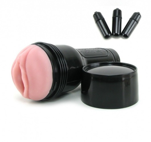 Мастурбатор-вагина Fleshlight - Vibro Pink Lady Touch с вибрацией - Fleshlight - в Уфе купить с доставкой